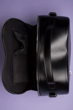 Banned Retro Rockabilly Heart Handtas In Zwart En Leopard><noscript><img width=