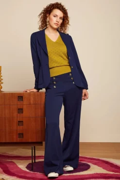 King Louie Sally Broadway Pantalon In Inktblauw>Vrouwen Broeken