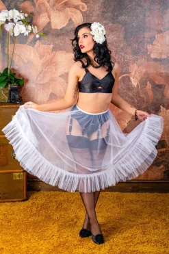 What Katie Did Sandra Frilly Petticoat In Wit>Vrouwen Petticoats