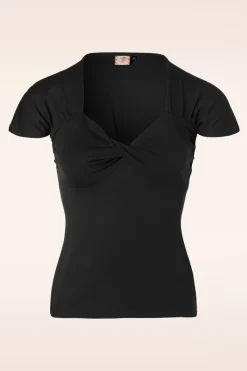 Banned Retro She Who Dares-Topje In Zwart>Vrouwen T-Shirts