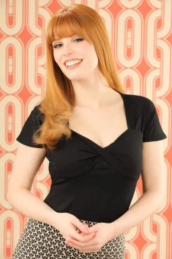 Banned Retro She Who Dares-Topje In Zwart><noscript><img width=