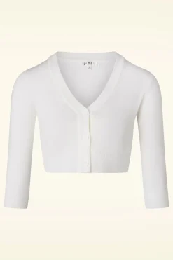 Mak Sweater Shela Cropped Vest In Ivoor>Vrouwen Vestjes