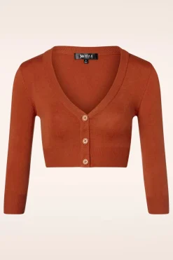 Mak Sweater Shela Cropped Vest In Poederoranje>Vrouwen Vestjes