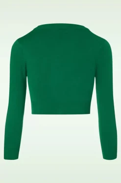 Mak Sweater Shela Cropped Vest In Smaragdgroen>Vrouwen Vestjes