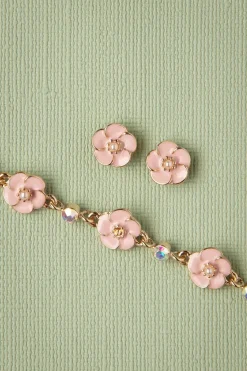 Lovely Small Rose Oorstekers In Zacht Roze><noscript><img width=