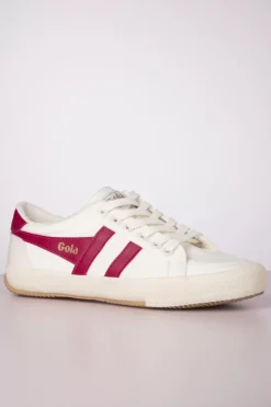 Gola Stratus Tennis Sneakers In Gebroken Wit En Bessenbrood><noscript><img width=
