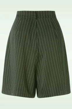 Banned Retro Stripe Sail Short In Groen>Vrouwen Broeken
