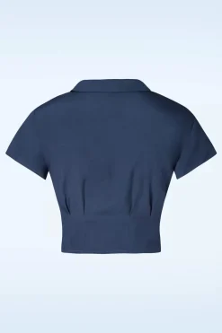 Banned Retro Summer Ahoy Blouse In Marineblauw>Vrouwen Blouses