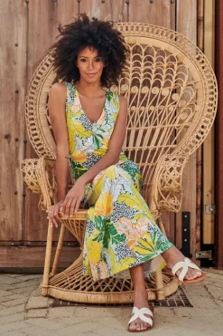 Smashed Lemon Tasia Tropische Maxi Jurk In Multi>Vrouwen Maxi Jurken