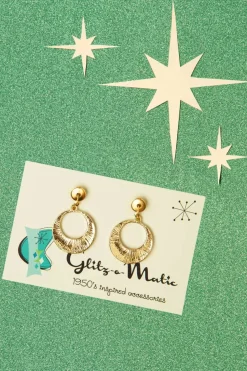 Glitz-o-Matic Teeny Kleine Oorringen In Donkergroen><noscript><img width=