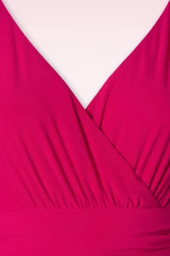 Vintage Diva The Alessandra Swing Jurk In Felroze><noscript><img width=