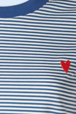 Mademoiselle Yu00e9Yu00e9 The Broader Horizon T-Shirt In Blauw En Wit><noscript><img width=