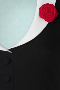 Vintage Diva The Luchia Jumpsuit In Zwart><noscript><img width=