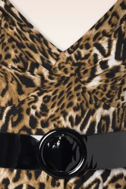 Glamour Bunny The Marilyn Swing Jurk In Luipaard><noscript><img width=