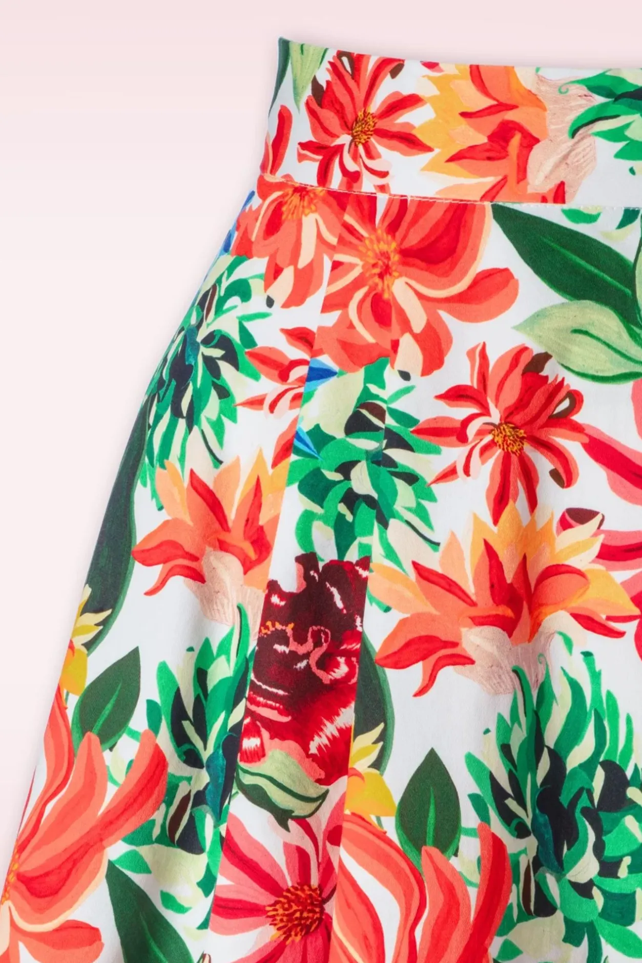 Topvintage Boutique Collection Topvintage Exclusief ~ Adriana Flower Swing Rok In Multi>Vrouwen Rokken