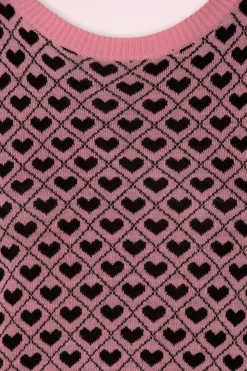 Vixen Trui Met Hartpatroon In Roze><noscript><img width=