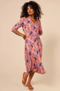 Bakery Ladies Tulsa Jurk In Bee And Orchid>Vrouwen Plus Size Jurken