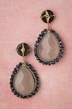 Topvintage Boutique Collection Veronique Oorbellen In Blauw>Vrouwen Sieraden