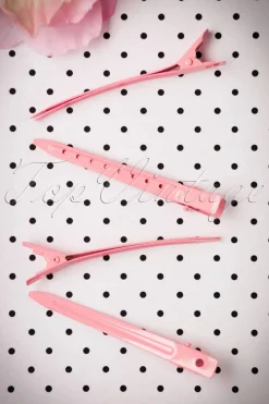 Lauren Rennells Vintage Haarstyling: Hollywood Duckbill Clipettes In Roze>Vrouwen Haarstyling