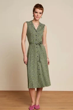 King Louie Violante Jurk Marceline In Groen>Vrouwen Plus Size Jurken
