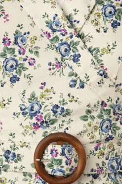 Banned Retro Wild Flower Swing Jurk In Gebroken Wit><noscript><img width=