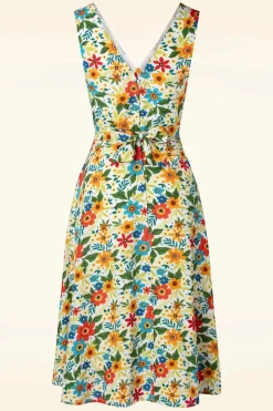 Banned Retro Wild Garden Swing Jurk In Gebroken Wit>Vrouwen Plus Size Jurken