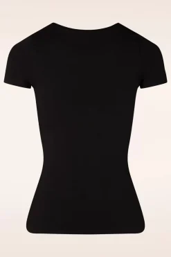 Queen Kerosin Wild Rebel T-Shirt In Zwart><noscript><img width=