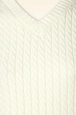 Collectif Clothing Willa Gebreide Spencer In Creme><noscript><img width=