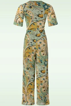 King Louie Zita Jumpsuit Frenzy In Dusty Turquoise><noscript><img width=