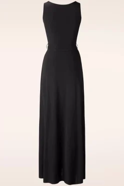 Vintage Chic for Topvintage Zoe Maxi Jurk In Zwart>Vrouwen Plus Size Jurken